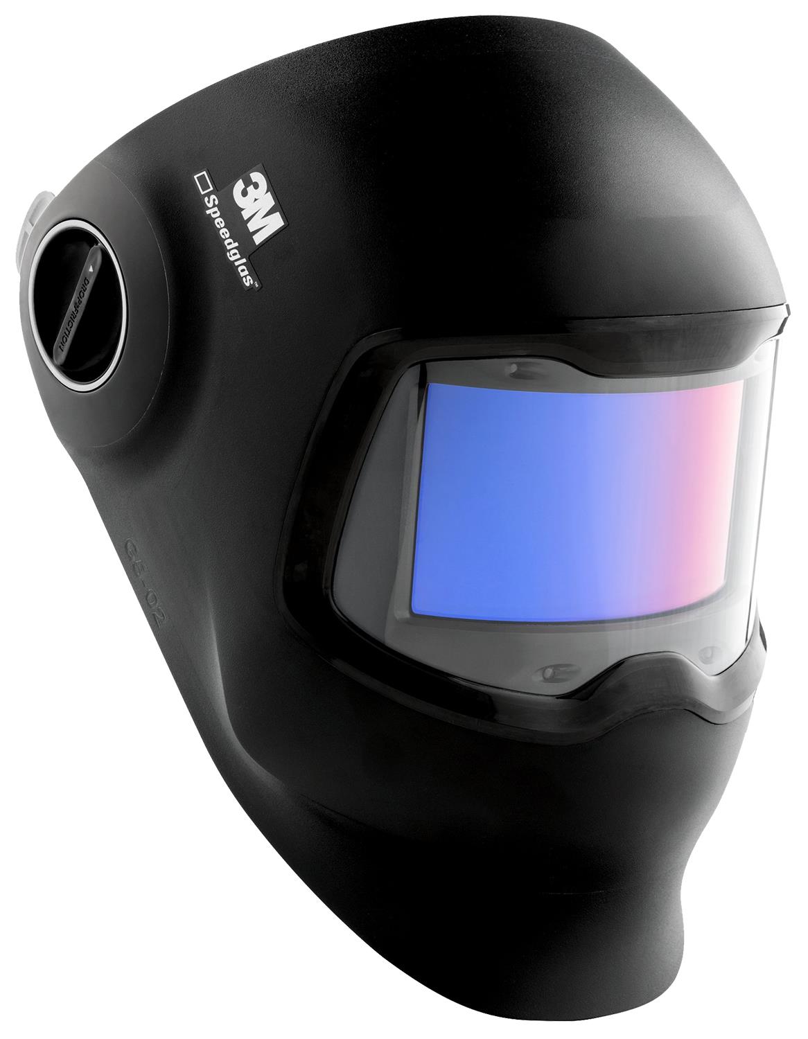 3M-621120  3M Speedglas G5-02 Welding Helmet with Curved Auto Darkening Filter Lens, Variable Shades 8-12